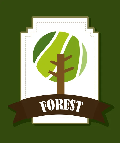 Diseño forestal — Archivo Imágenes Vectoriales