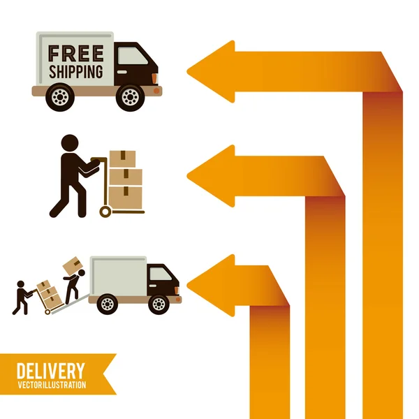 Delivery design — Stock Vector