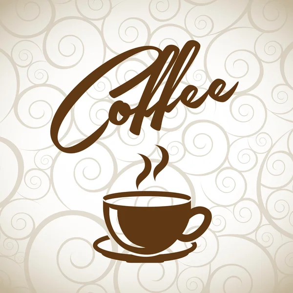 Diseño de café — Vector de stock