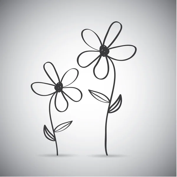 Çiçek Tasarım — Stok Vektör
