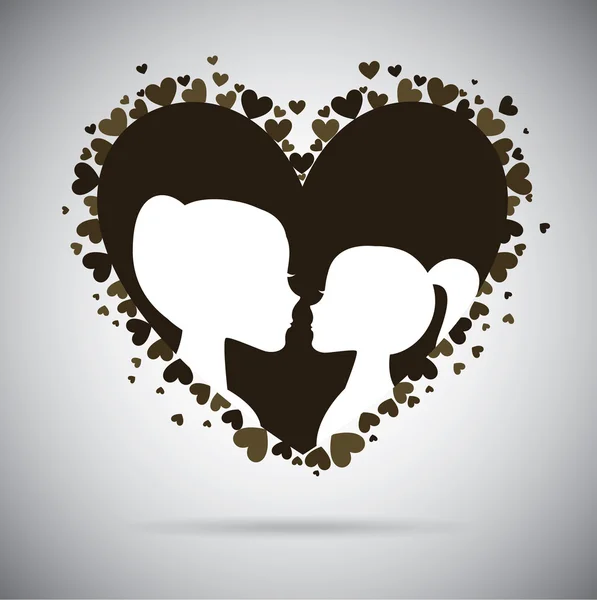 Diseño de amor — Vector de stock