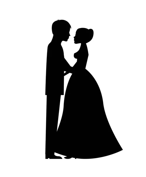 Diseño de boda — Vector de stock