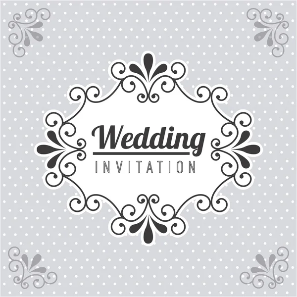 Diseño de boda — Vector de stock