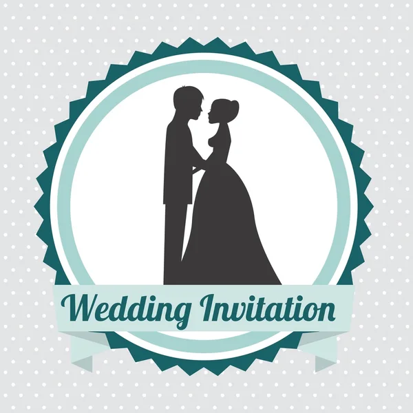 Diseño de boda — Vector de stock