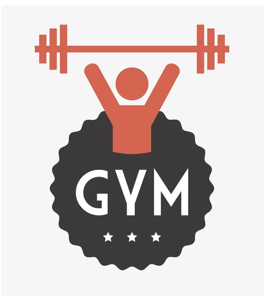 Gym design — Stock vektor