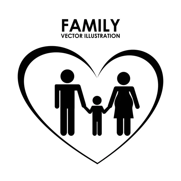 Familiendesign — Stockvektor