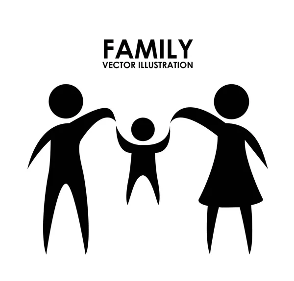 Familiendesign — Stockvektor