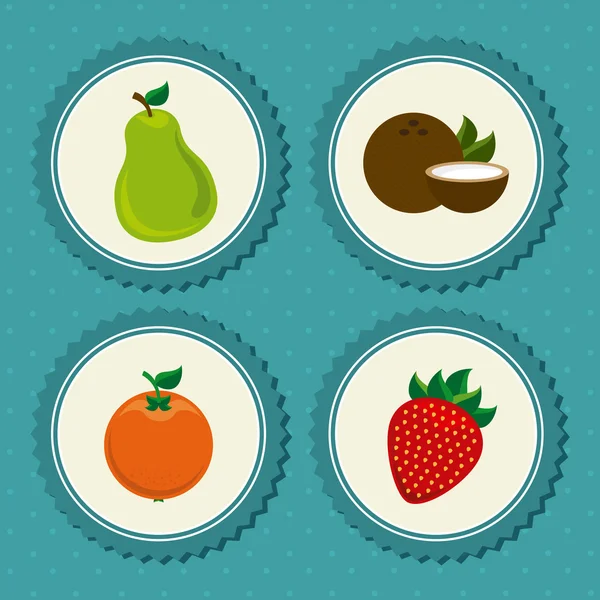 Diseño de frutas — Vector de stock