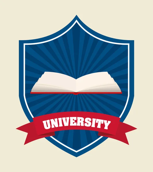 Diseño universitario — Vector de stock