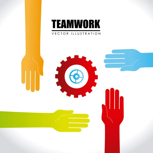 Teamwork design — Stock Vector