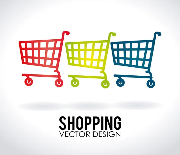 Design de compras — Vetor de Stock