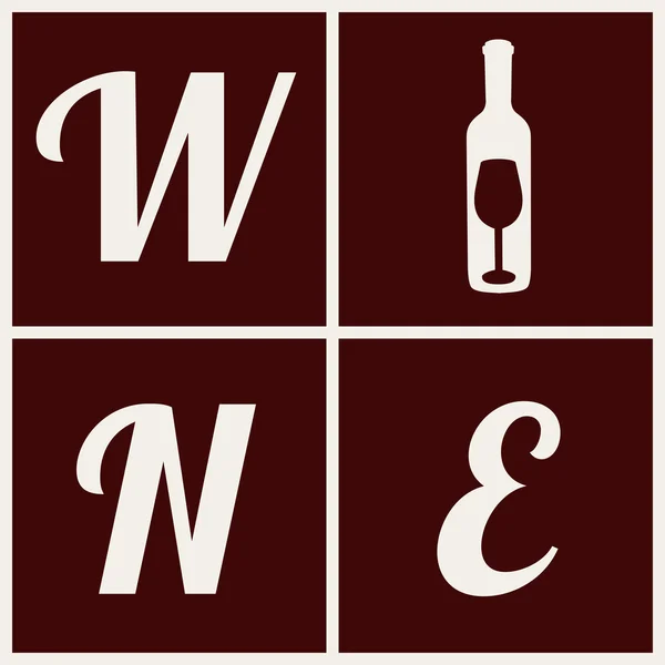 Design del vino — Vettoriale Stock