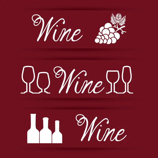 Diseño del vino — Vector de stock