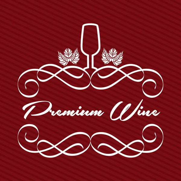 Дизайн вина — стоковый вектор