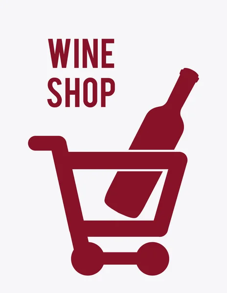 Diseño del vino — Vector de stock