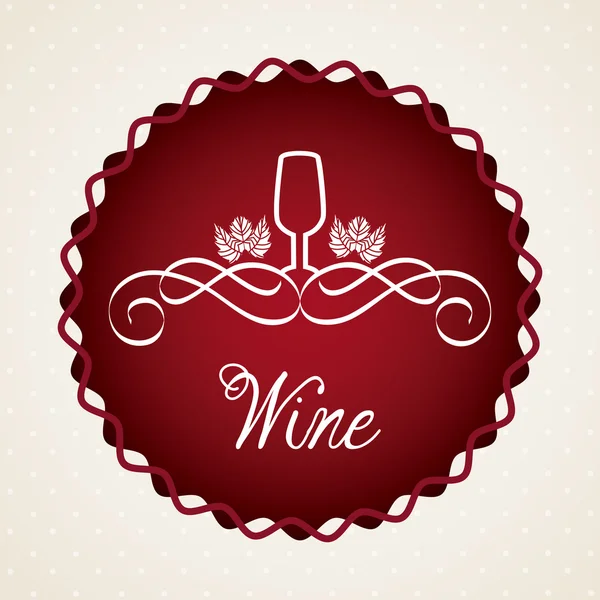 Şarap tasarım — Stok Vektör