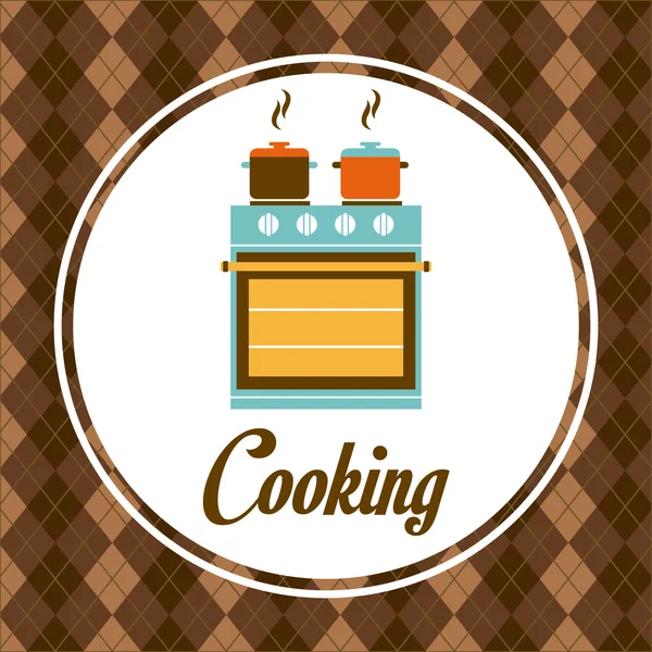 Diseño de cocina — Vector de stock