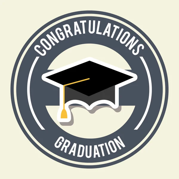 Graduation design — Stock Vector