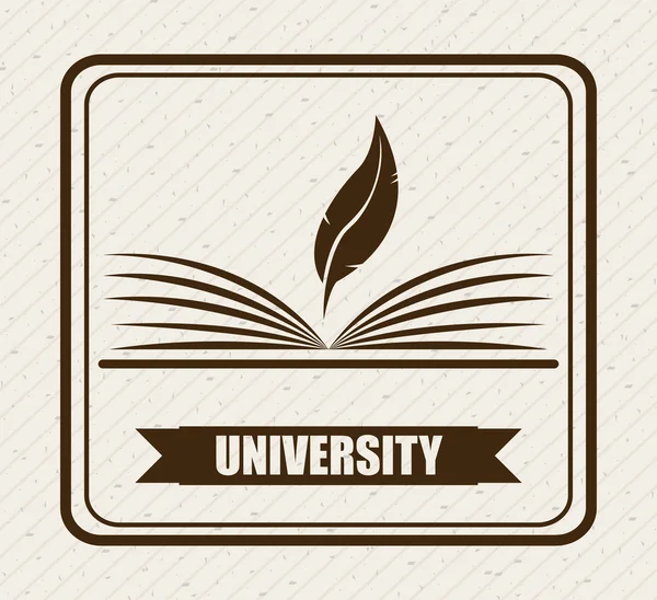 Diseño universitario — Vector de stock