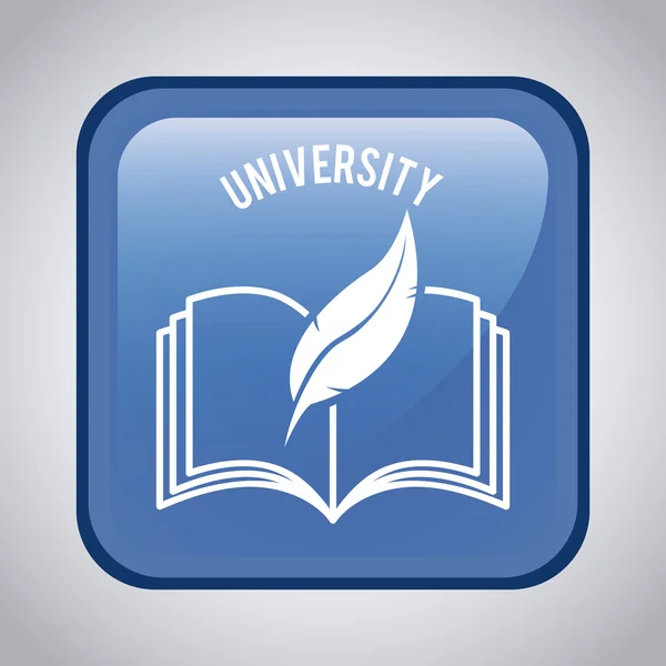 Diseño universitario — Vector de stock