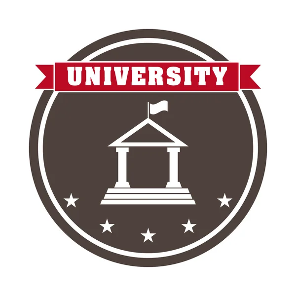 Diseño universitario — Vector de stock