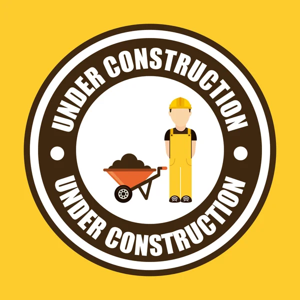 Construction design — Stock Vector