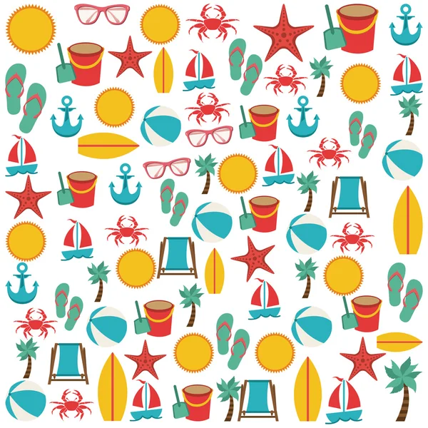 Beach icon — Stock Vector