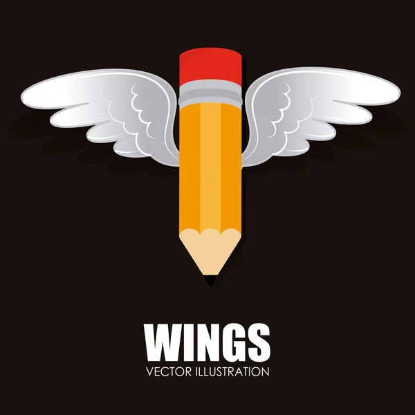 Wings design — Stock Vector