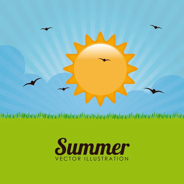 Zomer ontwerp — Stockvector