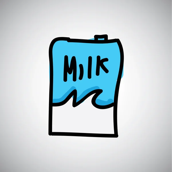 Mléko vektor — Stockový vektor