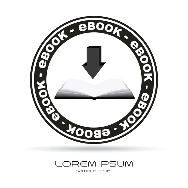 Icono del libro electrónico — Vector de stock