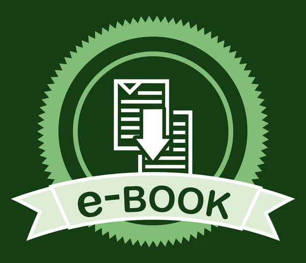 Ikon buku elektronik - Stok Vektor
