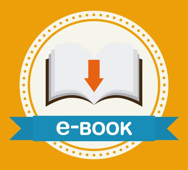Icono del libro electrónico — Vector de stock