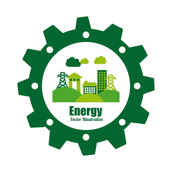 Gráfico de energia — Vetor de Stock