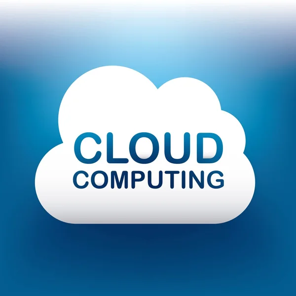 Cloud computing — Stock Vector