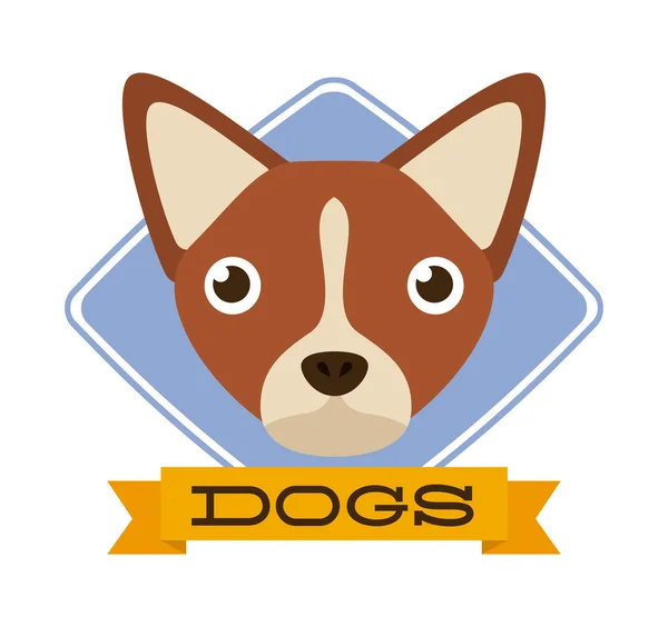 犬のデザイン — ストックベクタ