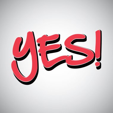 Evet etiket tasarımı 