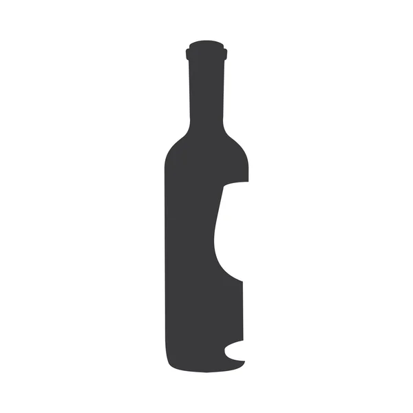 Diseño de botella de vino — Vector de stock