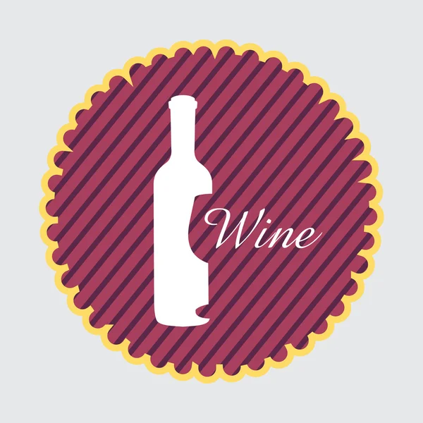 Diseño de botella de vino — Archivo Imágenes Vectoriales