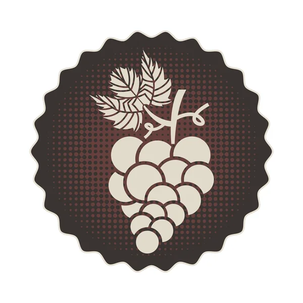 Diseño de uvas — Vector de stock