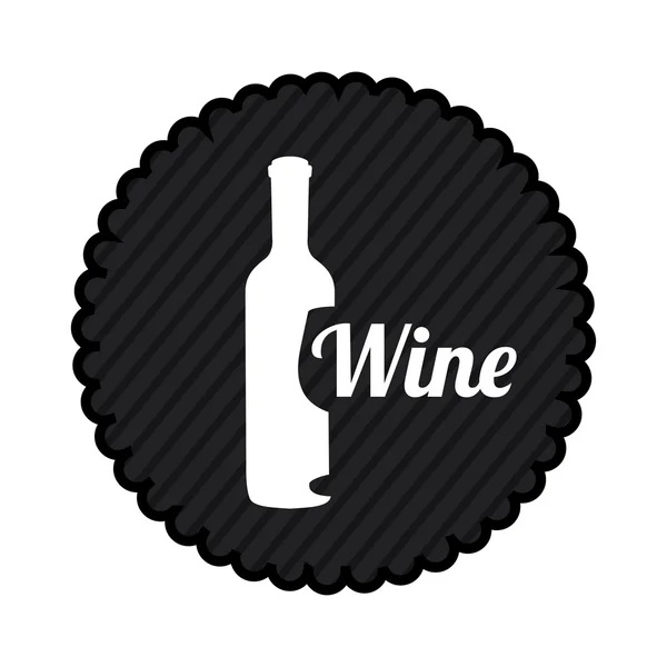 Şarap şişesi tasarımı — Stok Vektör