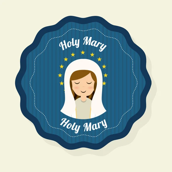 Holy mary — Stock Vector