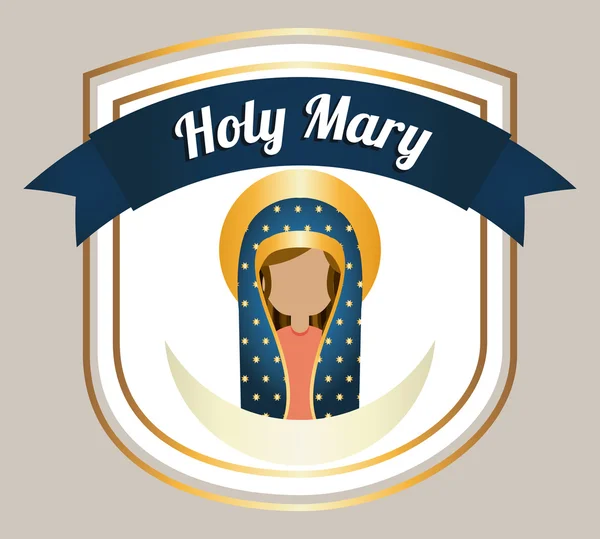 Holy mary — Stock Vector