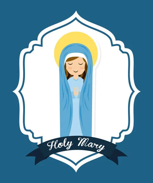 Holy mary — Stock Vector