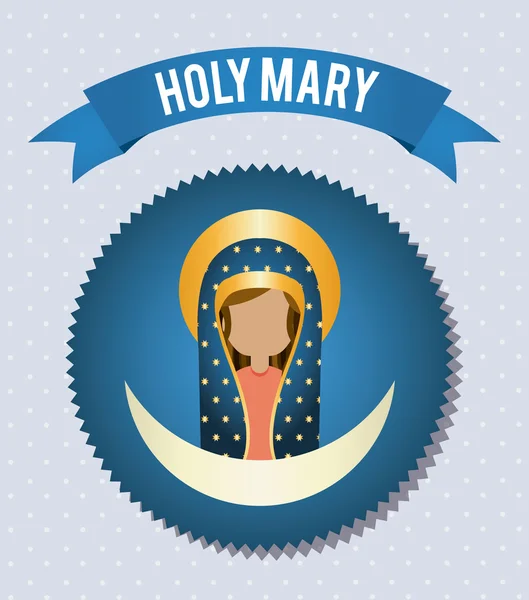 Holy mary — Stock Vector