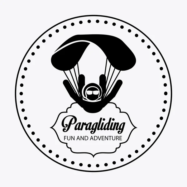 Paragliding — Stockový vektor