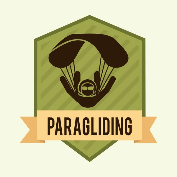 Paragliding — Stockový vektor