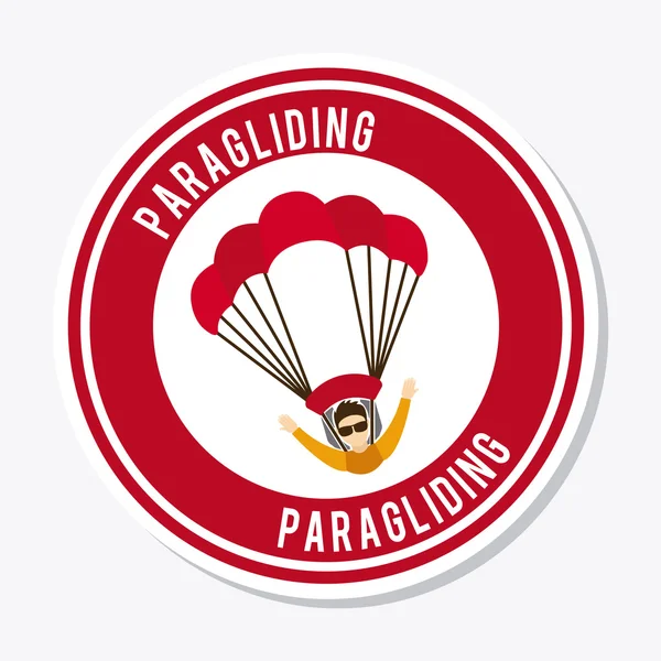 Paragliding — Stock Vector