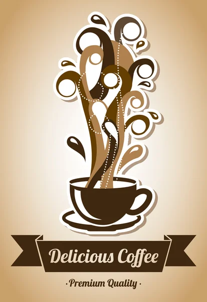 Conception de café — Image vectorielle