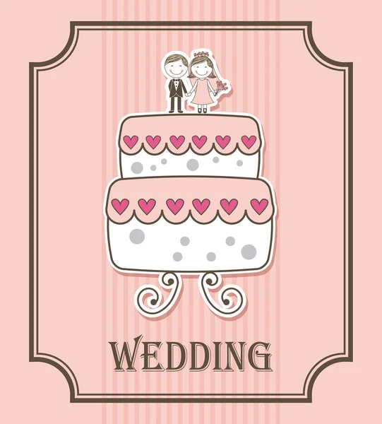 Wedding label — Stock Vector